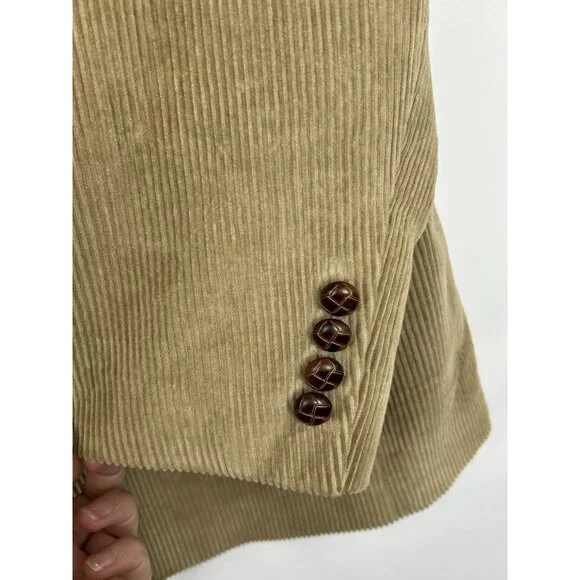Lauren Ralph Lauren Mens 46R Corduroy Sport Coat Brown Jacket Blazer